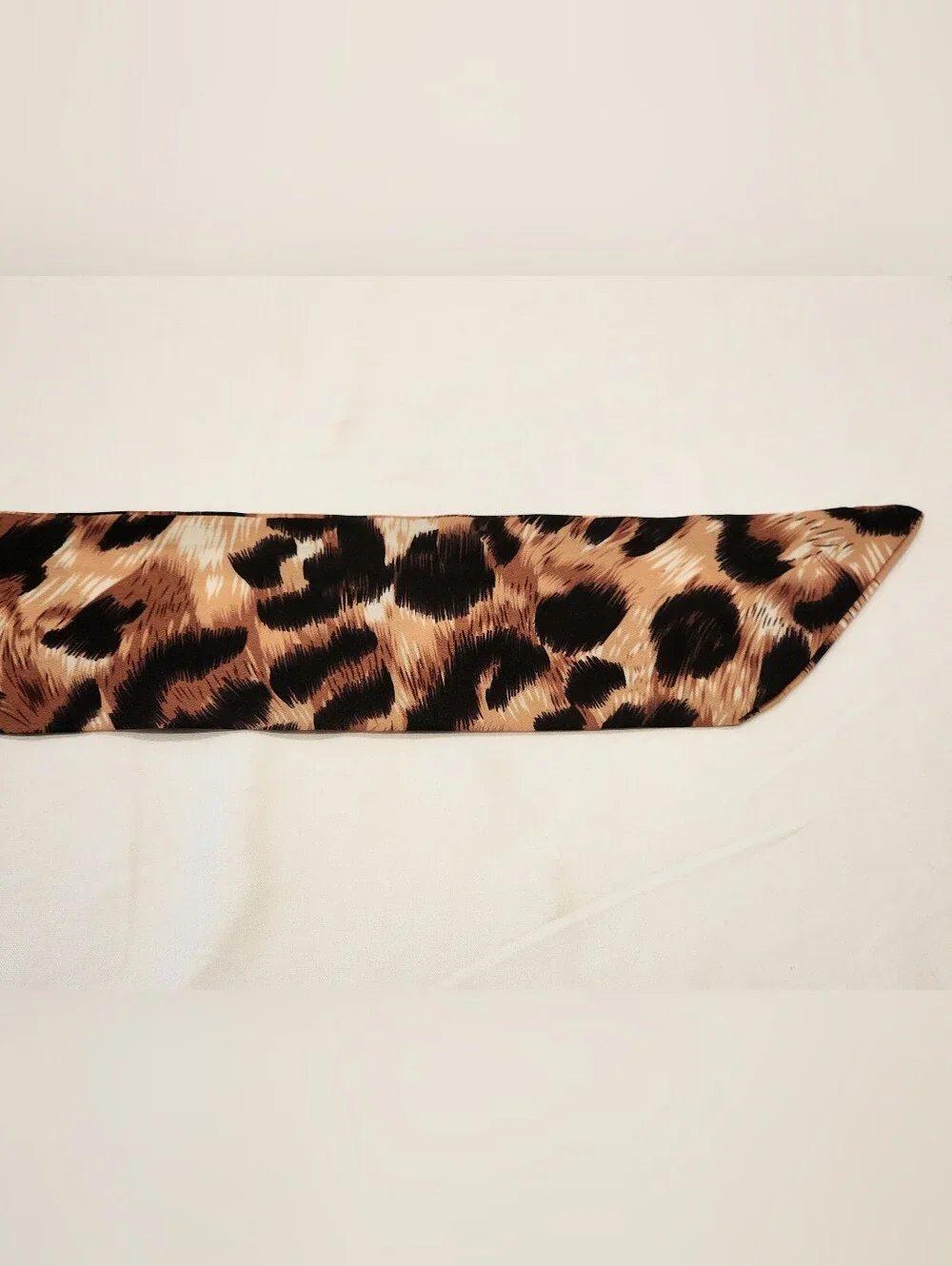 Fendi Brown Leopard-Print Scarf